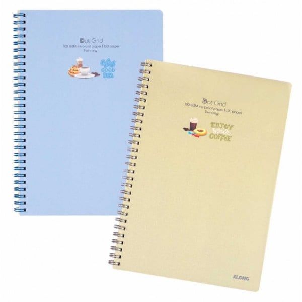 Sổ LX kép bìa nhựa Klong Dot Grid B5 DL100gsm