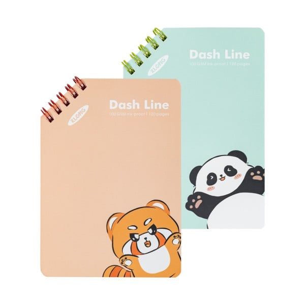 Sổ LX kép chéo KN có chấm khổ A5 Klong Dash Line ĐL100gsm 120 trang (4/100) KLong962