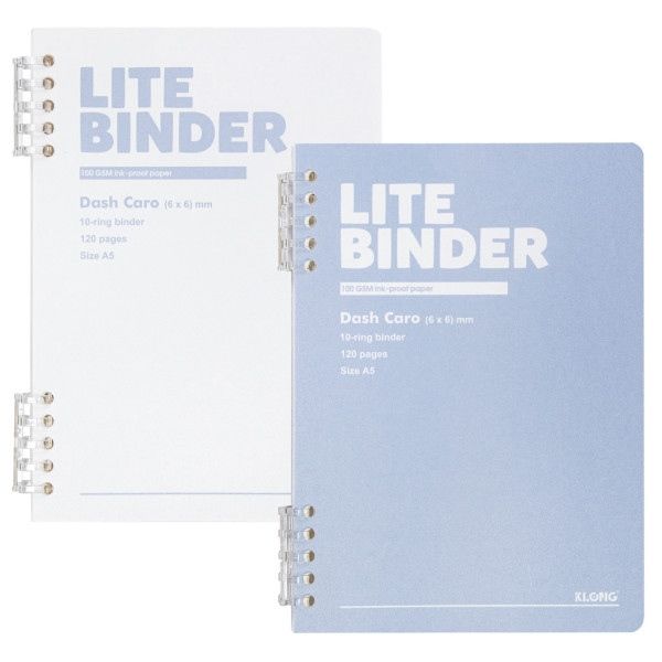 Sổ Còng nhựa 2 đầu Klong Dash Caro Lite Binder 120 trang DL100gsm