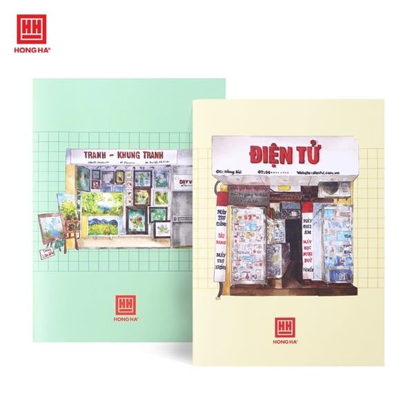 Sổ may gáy Hồng Hà Góc phố A5 120 trang DL70gsm (5/80) - HH4650