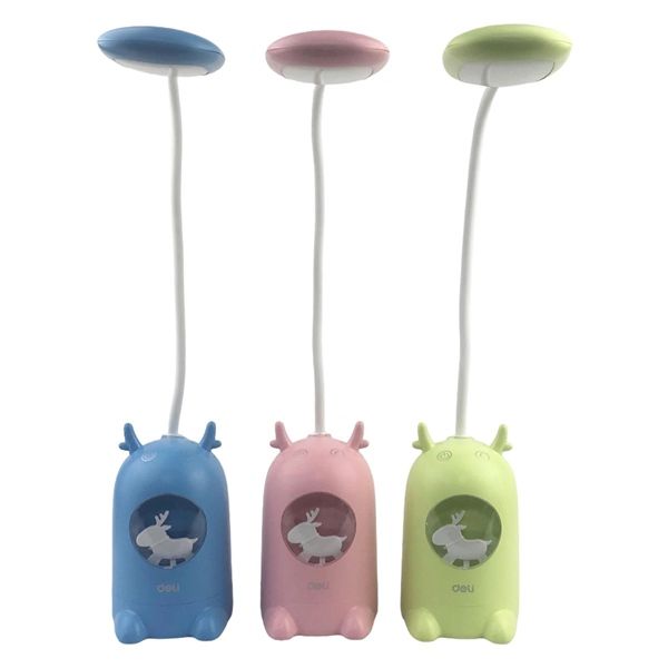 Đèn HS Deli để bàn có ống cắm bút hình con Hươu (28)