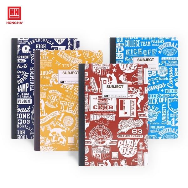Sổ may gáy bìa bồi A4 Hồng Hà Subject