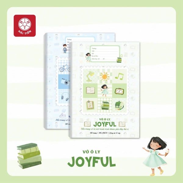 Vở 4 ôly Hải Tiến Joyful DL70gsm 48 trang 0674 (10/220)