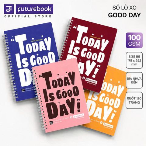 Sổ lò xo FutureBook kẻ ngang B5 GoodDay DL100gsm 120 trang LM810-GD (40)