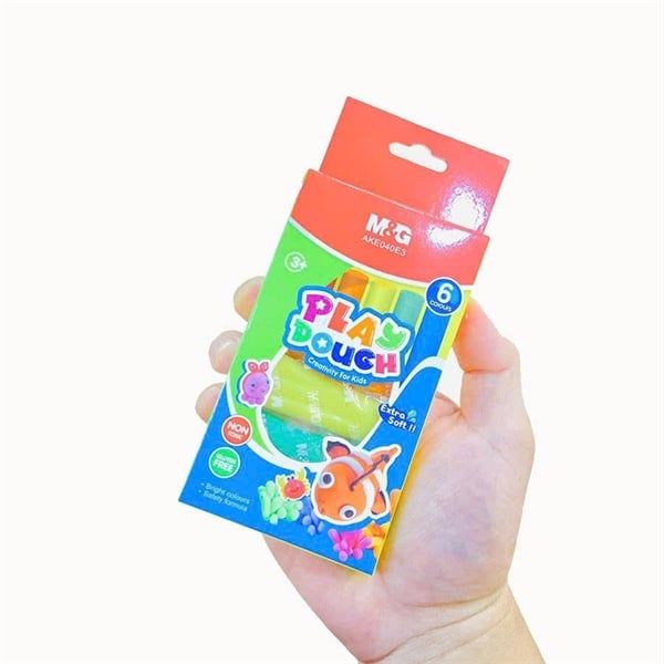 Đất nặn M&G 6 màu hình thú có móc treo (24/144) AKE040E3