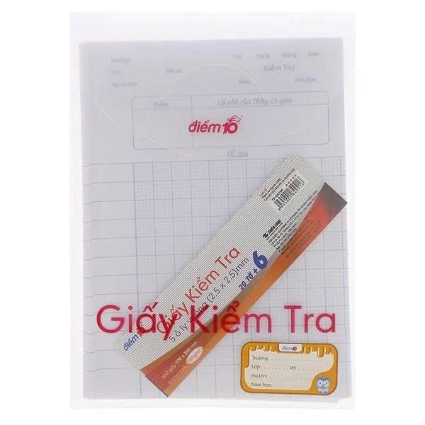 Giấy kiểm tra 5 oly Thiên Long TP-GKT03 ( 20 tờ đôi + 6 tờ đơn) (100)