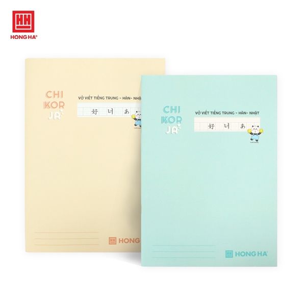 Vở Hồng Hà Study Chi-Kor-Ja ( Tiếng Trung,Hàn,Nhật) DL70gsm