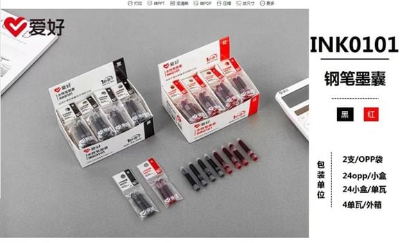 Mực ống Sở Thích INK0101 Chính Hãng - Có Tại Hiệu Sách Mai