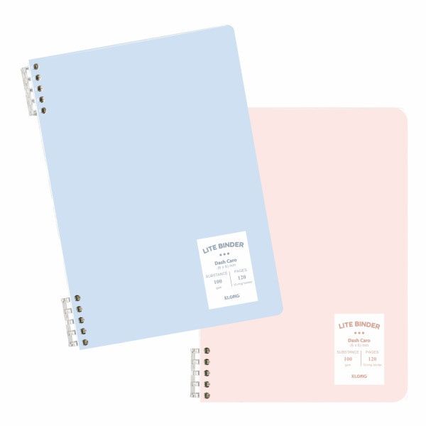 Sổ Còng nhựa 2 đầu Klong Dash Caro Lite Binder 120 trang DL100gsm