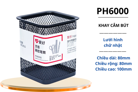 Khay cắm bút lưới hình chữ nhật AIHAO PH6000 (96)