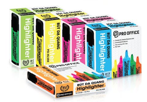 Bút nhớ PRO-OFFICE xanh lá PO-HL500 Proffice (10/120/480)