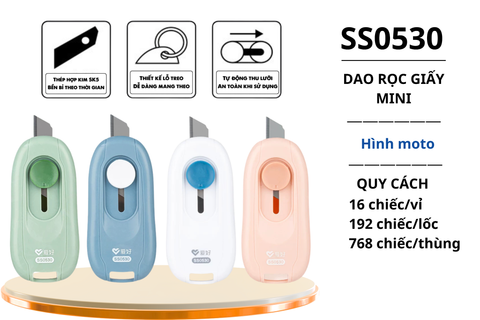 Dao rọc giấy mini Aihao SS0530 (16/192/768)