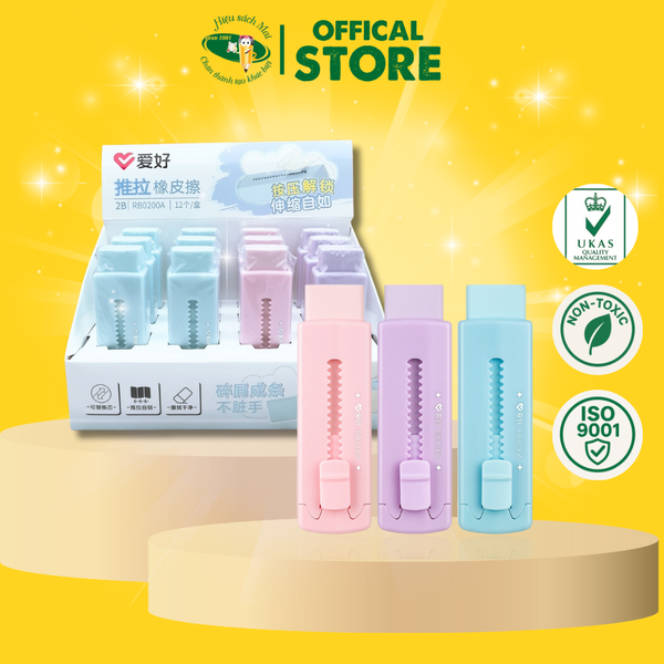 Tẩy hình dao rọc giấy AIHAO RB0200A Chính Hãng - Có Tại Hiệu Sách Mai
