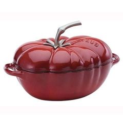  Nồi gang Staub 25cm 2.5L hình cà chua - Màu đỏ mận 