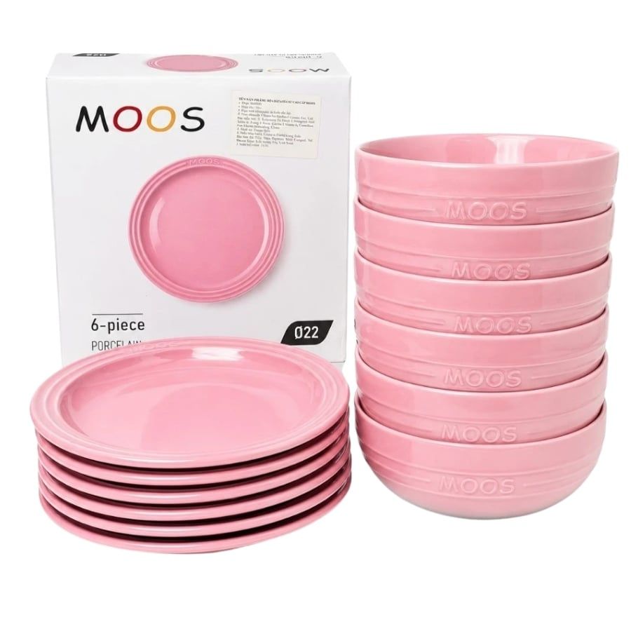 Combo 6 bát đĩa Moos