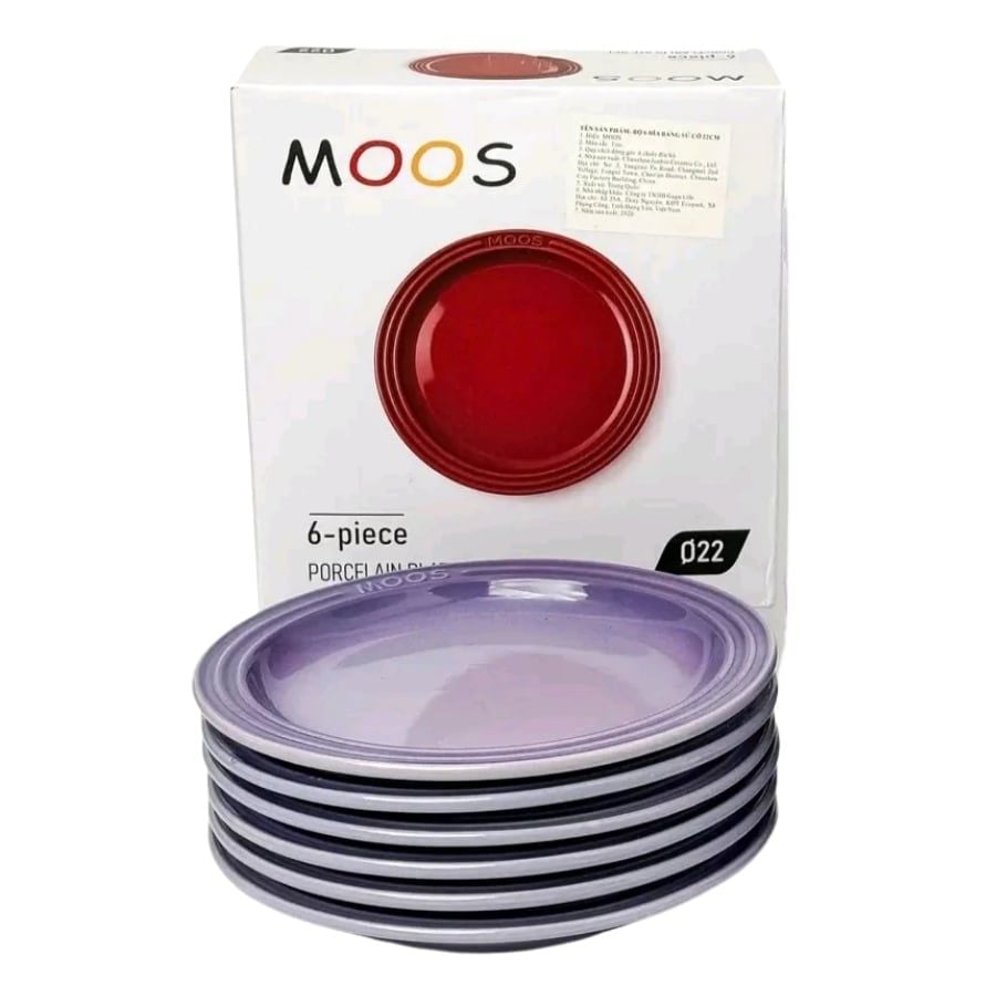 Combo 6 bát đĩa Moos