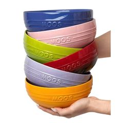 Combo 6 bát đĩa Moos cầu vồng 