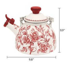  Ấm đun bếp từ The Pioneer Woman Agatha Enamel 1.9 lít 