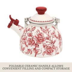  Ấm đun bếp từ The Pioneer Woman Agatha Enamel 1.9 lít 