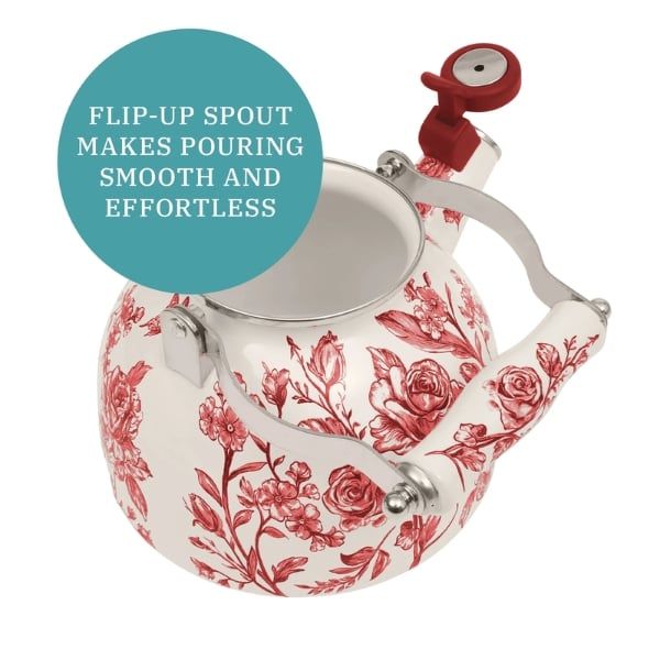 Ấm đun bếp từ The Pioneer Woman Agatha Enamel 1.9 lít