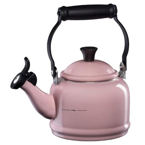 Ấm đun nước Le Creuset Demi 1.1L màu hồng có còi