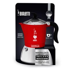 Ấm pha cà phê Bialetti Fiammetta Induction 4 cốc màu đỏ 