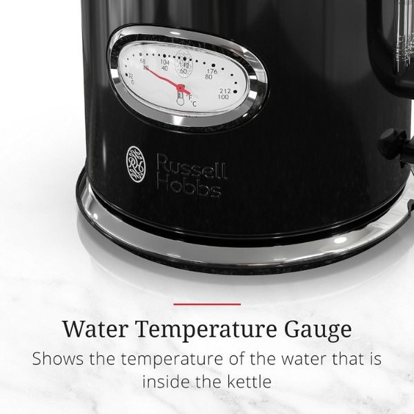 Ấm siêu tốc Russell Hobbs Retro 1.7 lít - Màu đen KE5550BKR 2400W