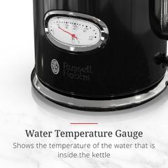  Ấm siêu tốc Russell Hobbs Retro 1.7 lít - Màu đen KE5550BKR 