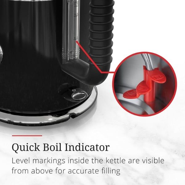 Ấm siêu tốc Russell Hobbs Retro 1.7 lít - Màu đen KE5550BKR 2400W