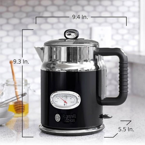 Ấm siêu tốc Russell Hobbs Retro 1.7 lít - Màu đen KE5550BKR 2400W