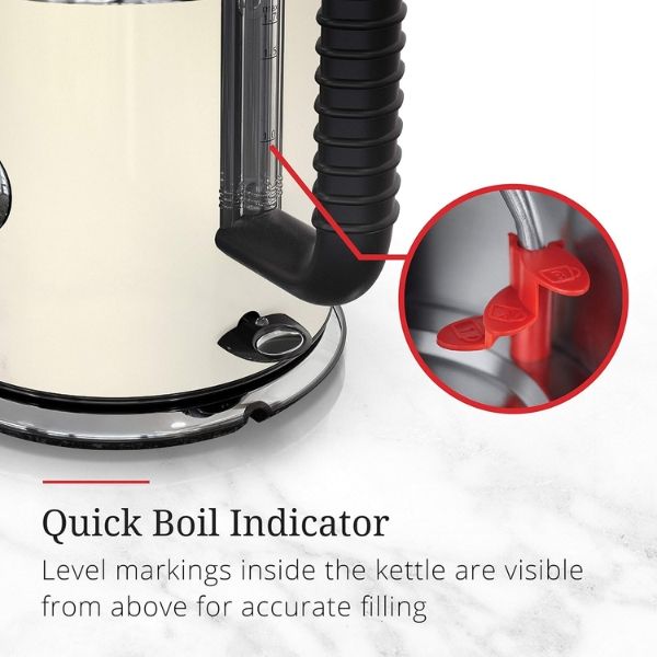 Ấm siêu tốc Russell Hobbs Retro 1.7 lít - Màu kem KE5550CRR 2400W