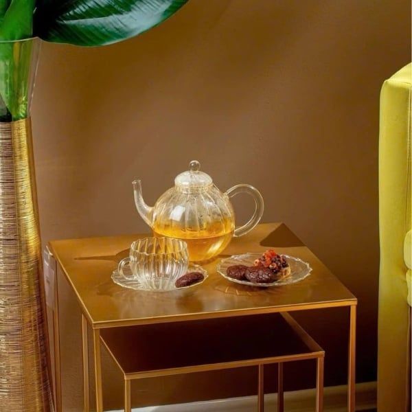 Ấm trà cà phê IVV Sahara 1.25L có nắp thủy tinh borosilicate và bộ lọc