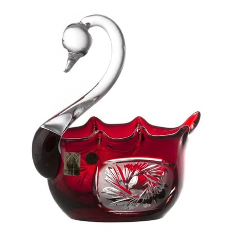 Âu pha lê thiên nga đỏ 11.6cm - Caesar Crystal Bohemia