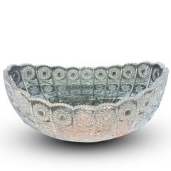 Âu thuyền pha lê mài Glass Ware M57 - Màu đỏ/ trong suốt 