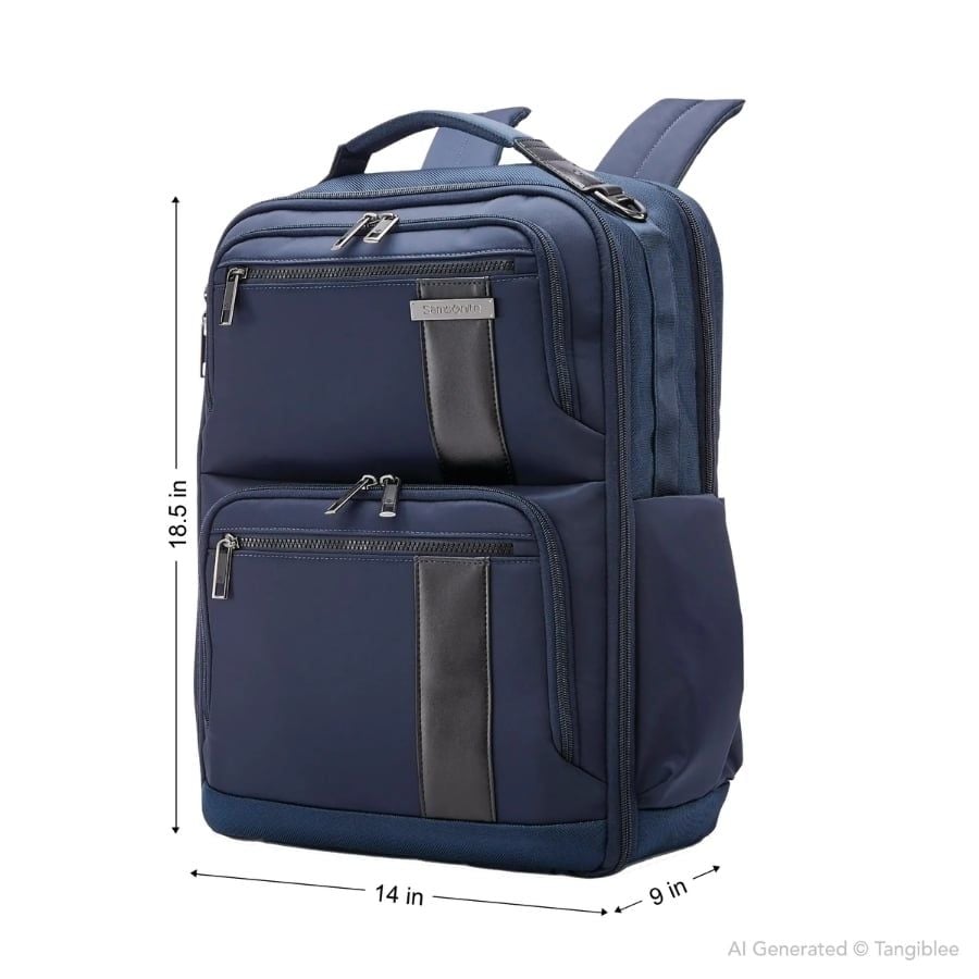 Balo laptop Samsonite NuRoad 17.3inch - Màu Xanh/Đen/Rêu