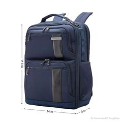  Balo laptop Samsonite NuRoad 17.3inch - Màu Xanh/Đen/Rêu 