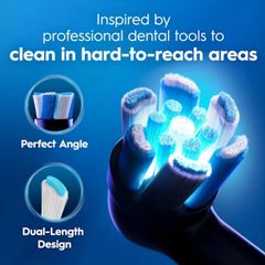  Set 2 Bàn chải đánh răng điện Oral-B iO Series 3 Duopack - Made in Germany Màu Xanh Đen 
