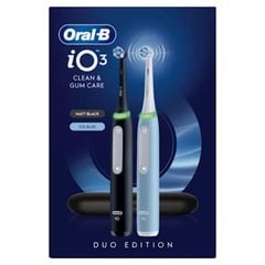  Set 2 Bàn chải đánh răng điện Oral-B iO Series 3 Duopack - Made in Germany Màu Xanh Đen 