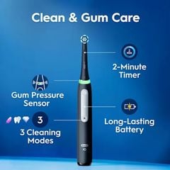 Set 2 Bàn chải đánh răng điện Oral-B iO Series 3 Duopack - Made in Germany Màu Xanh Đen 
