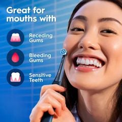  Set 2 Bàn chải đánh răng điện Oral-B iO Series 3 Duopack - Made in Germany Màu Xanh Đen 