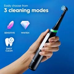  Set 2 Bàn chải đánh răng điện Oral-B iO Series 3 Duopack - Made in Germany Màu Xanh Đen 