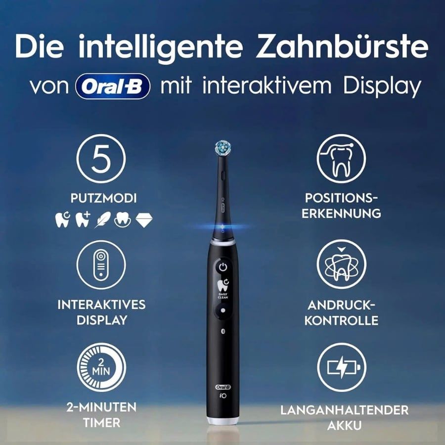 Bàn chải đánh răng điện Oral-B Oral-B iO Series 6 Màu đen kèm hộp
