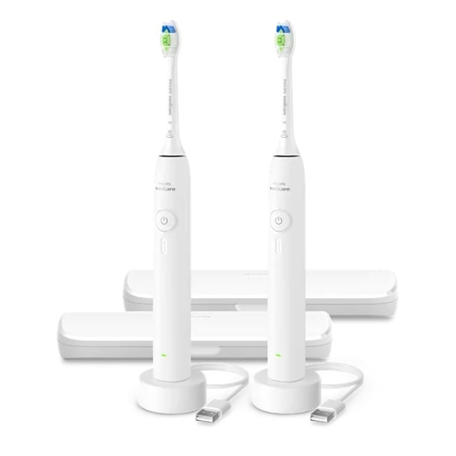Set 2 bàn chải điện Philips Sonicare 3100 HX4072/41 làm sạch gấp 5 lần