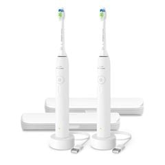  Set 2 bàn chải điện Philips Sonicare 3100 HX4072/41 - Màu trắng 