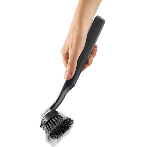 Bàn chải rửa chén Joseph Joseph 012859 SinkTech kèm giá đỡ bằng thép