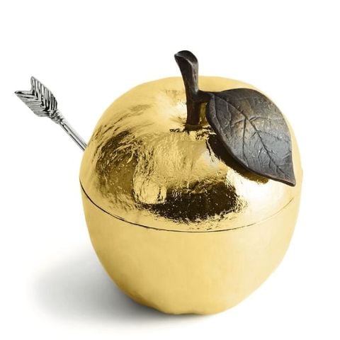 Bát có nắp kèm thìa Apple Honey - Michael Aram