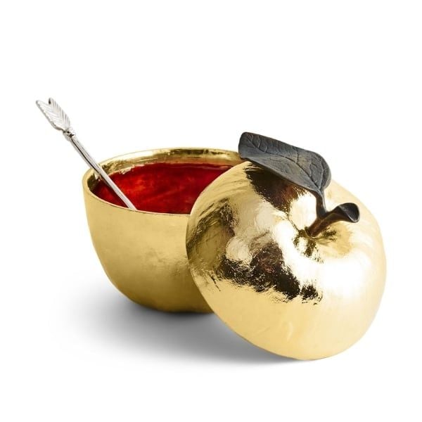 Bát có nắp kèm thìa Apple Honey - Michael Aram