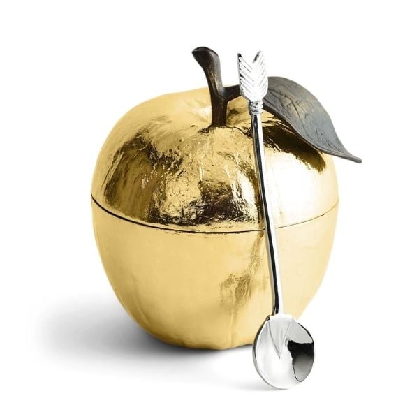Bát có nắp kèm thìa Apple Honey - Michael Aram