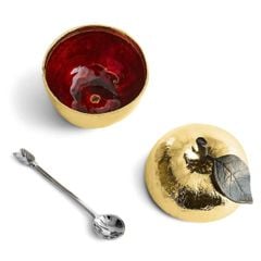  Bát có nắp kèm thìa Apple Honey - Michael Aram 
