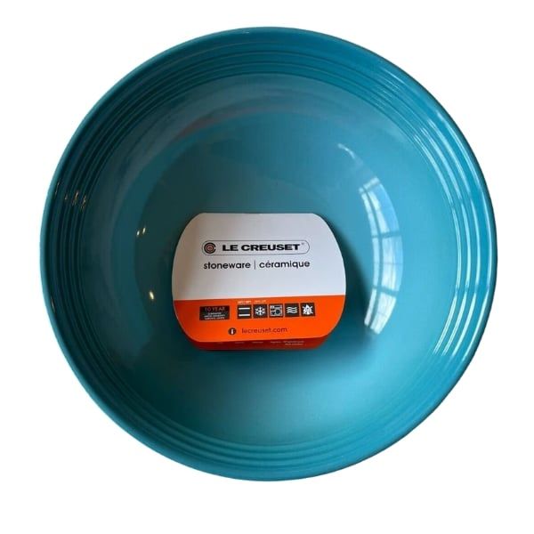 Bát Tô Le Creuset 32cm màu xanh gốm sứ cao cấp - Made in Pháp